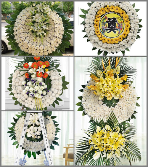 云南昭通镇雄县牛场镇田坝村花圈速递
